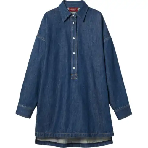 GUCCI Collared Denim Shirt