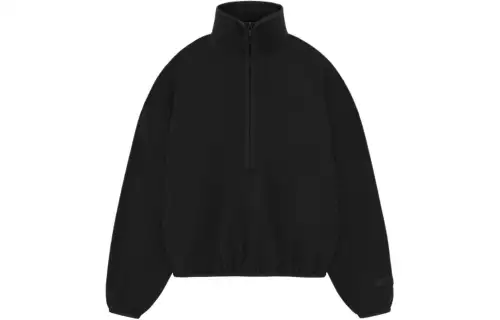 Fear Of God Essentials Half Zip Mockneck 'Jet Black'