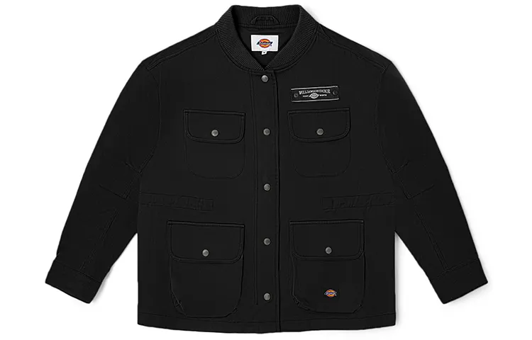 Dickies Jackets Women's Baseball Collar Moderate Nipped-in Waist