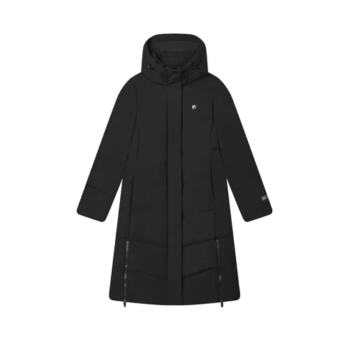 FILA WHITE Down Jacket Women's Jet Black