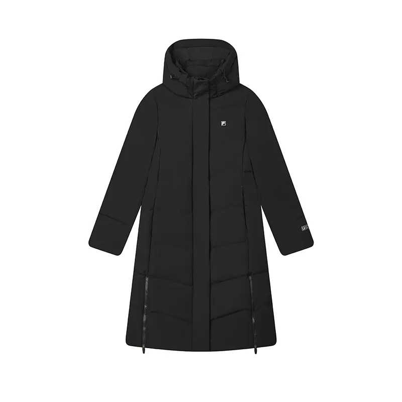 FILA WHITE Down Jacket Women's Jet Black
