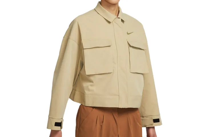 Nike Jackets Women's Lime Gray Lapel Moderate
