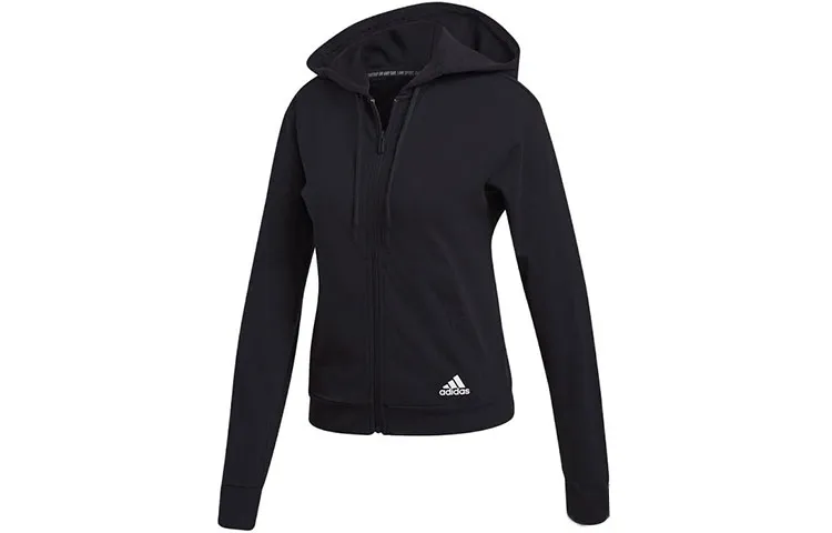 Adidas Jackets Women's Black Hooded Moderate Other