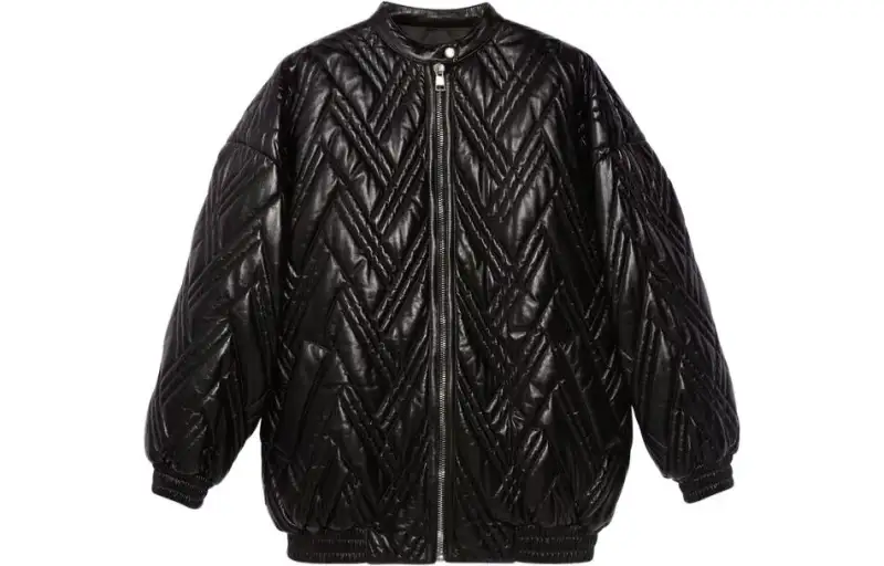 GUCCI Jackets Women's Black Crew Neck Moderate Other