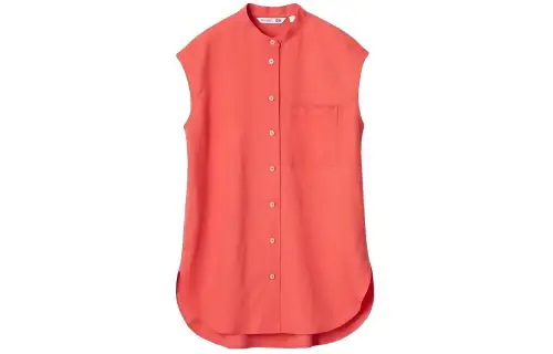 UNIQLO X JW Anderson Uniqlo Jw Anderson Co Branded Series Shirts Women's Red Crew Neck Moderate Other
