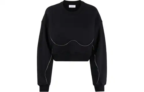 OFF-WHITE Zipped Cropped Sweatshirt