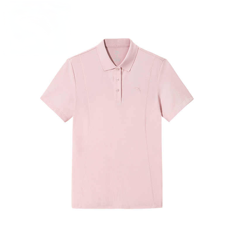 Женская футболка Anta Polo Shirt (розовая)