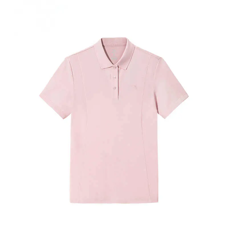 Anta Sports Lifestyle Collection Comprehensive Training Collection Polo Shirt Women's Soft Pink