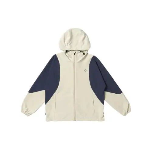 Converse COL BLOCK WOVEN JACKET LDS Jacket Women's Natural/Marine Blue