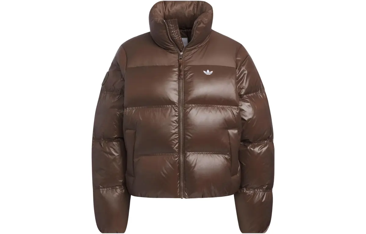 Adidas Originals Trefoil Down Jacket Women's Brown