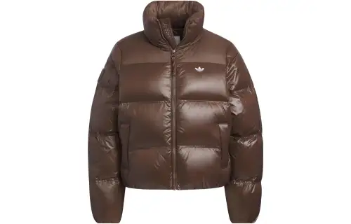 Adidas Originals Trefoil Collection Outfit Down Jacket Women's Brown