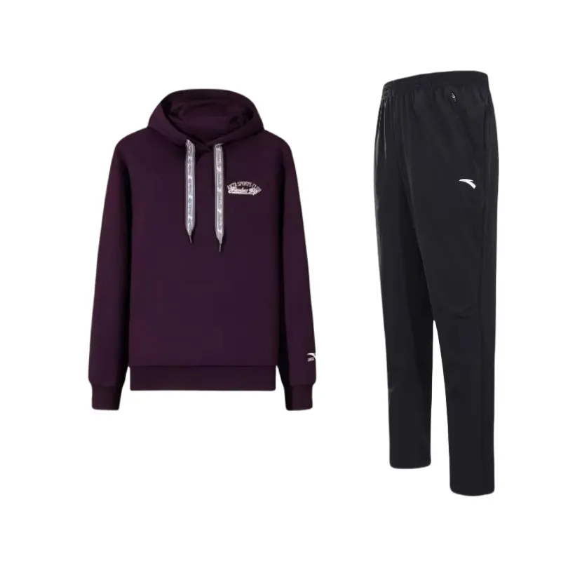 ANTA Casual Sportswear Men's Hooded Thickened And Fleece Lined