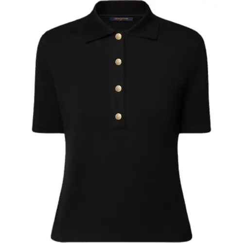 LOUIS VUITTON Monogram Piqué Polo Top