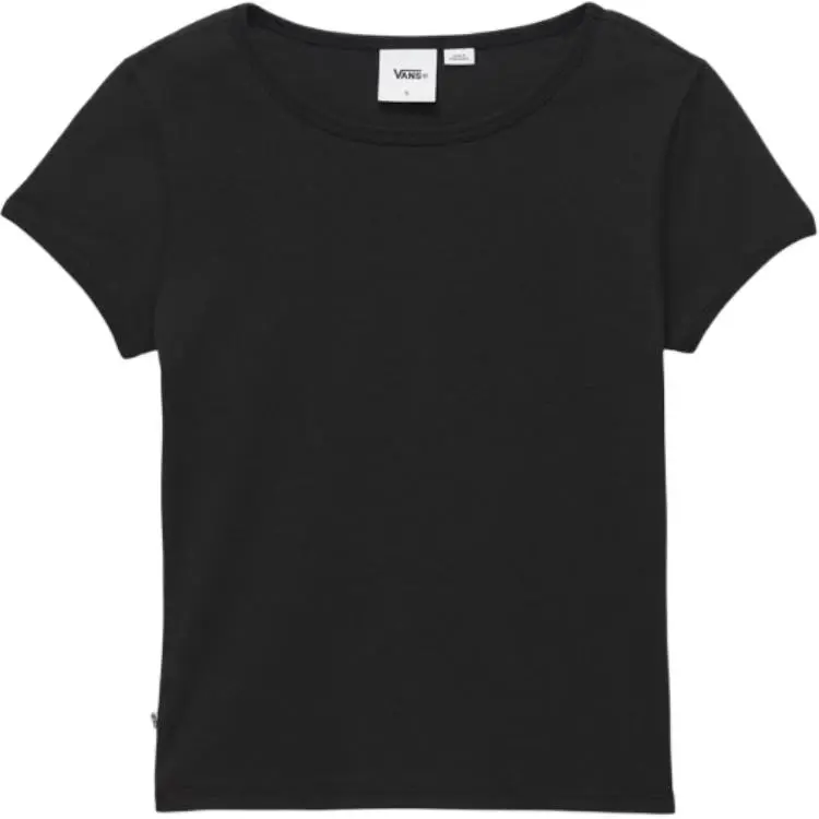 Vans T-Shirts Women's Black Crew Neck Moderate
