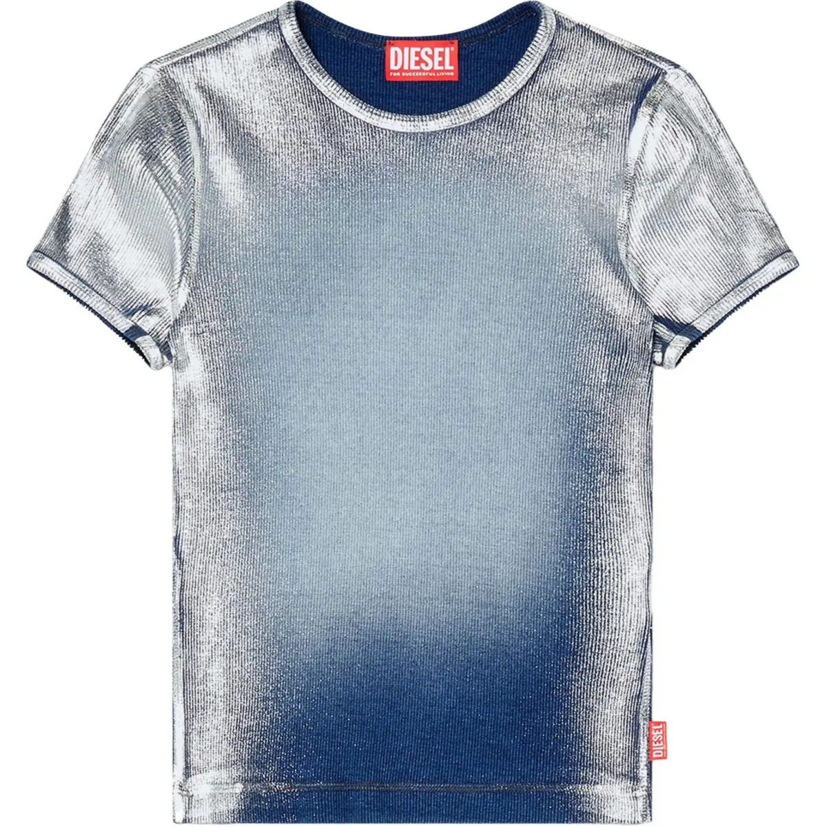 DIESEL Regular Sleeve T Shirt Women's Blue