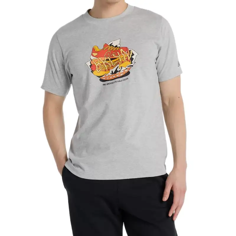 New Balance RBC Brooklyn Half T Shirt Men's Gray