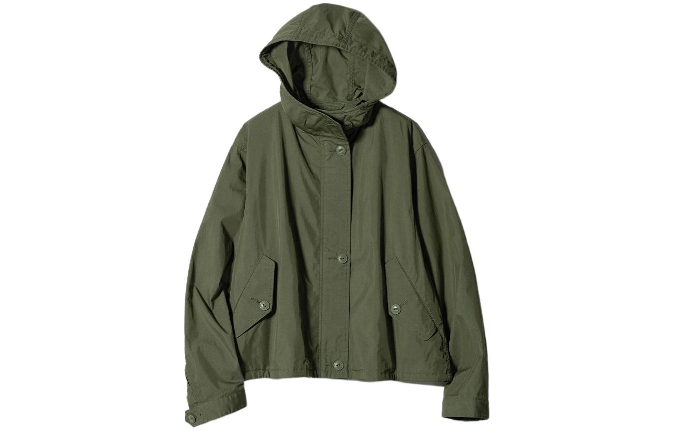 UNIQLO X INES DE LA FRESSANGE UNIQLO X Ines De La Fressange Jackets Women's Olive Hooded Moderate Other