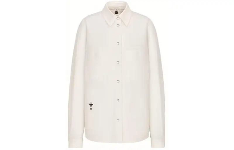 DIOR Shirts Women's White Lapel Moderate Other