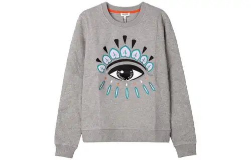 KENZO Sweatshirts Women's Gray Crew Neck Moderate Other