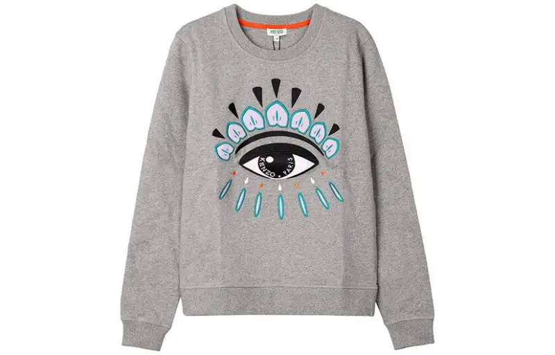 KENZO Sweatshirts Women's Gray Crew Neck Moderate Other