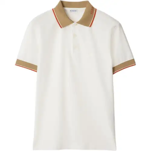Burberry Check-Trim Short Sleeved Polo Shirt