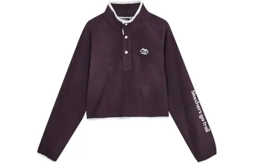 Skechers Jackets Women's Plum Purple Red/02JB Stand Collar Thickened Other