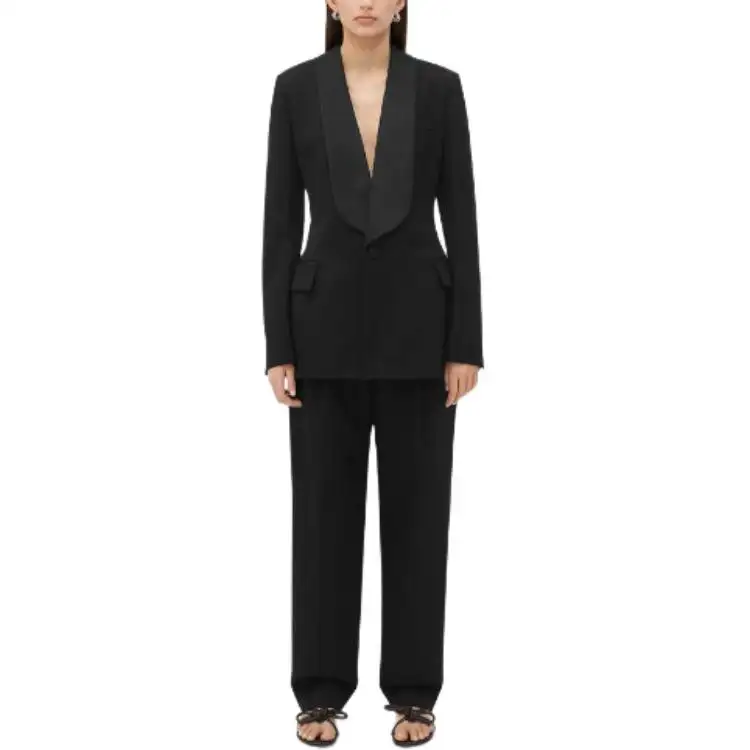 Bottega Veneta Grain De Poudre Tuxedo Jacket