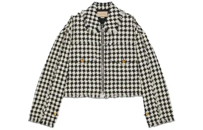 GUCCI Jackets Women's Multicolor Square Collar Moderate Other