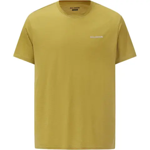 SALOMON T-Shirts Men's Mustard Crew Neck