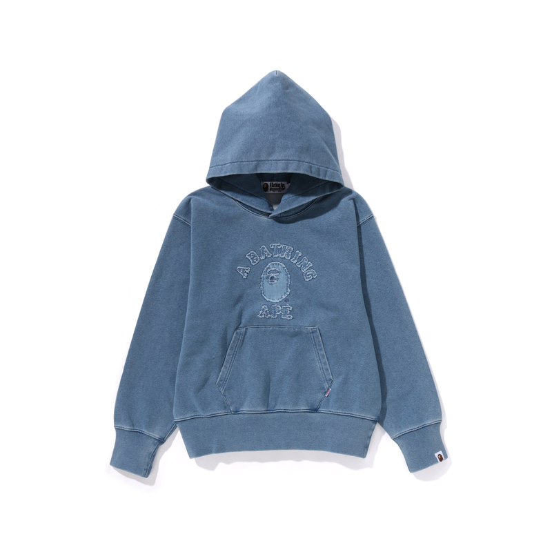 Женское худи A BATHING APE SS24 Big Ape Head (синее)