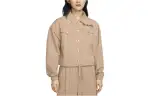 Nike Jackets Women's Brown Lapel Moderate Other