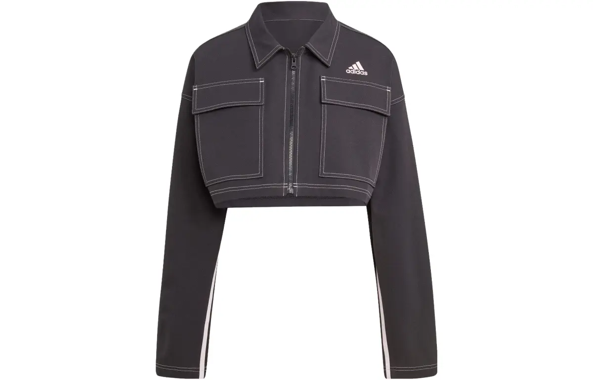 Adidas Jackets Women's Black Lapel Moderate