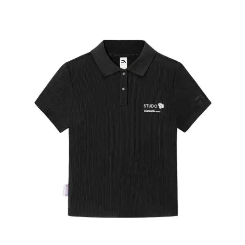 Anta Life Collection Polo Shirt Women's Basic Black