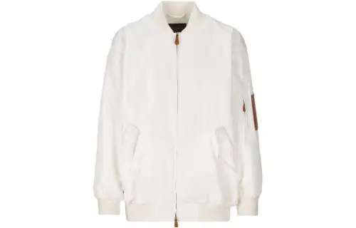 Loro Piana Jackets Women's White Crew Neck Moderate Other