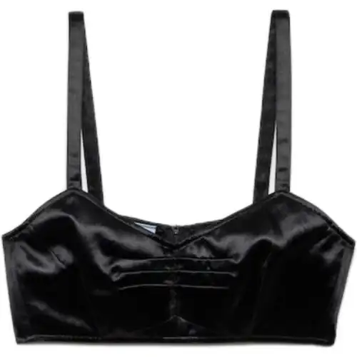 Prada satin bra top
