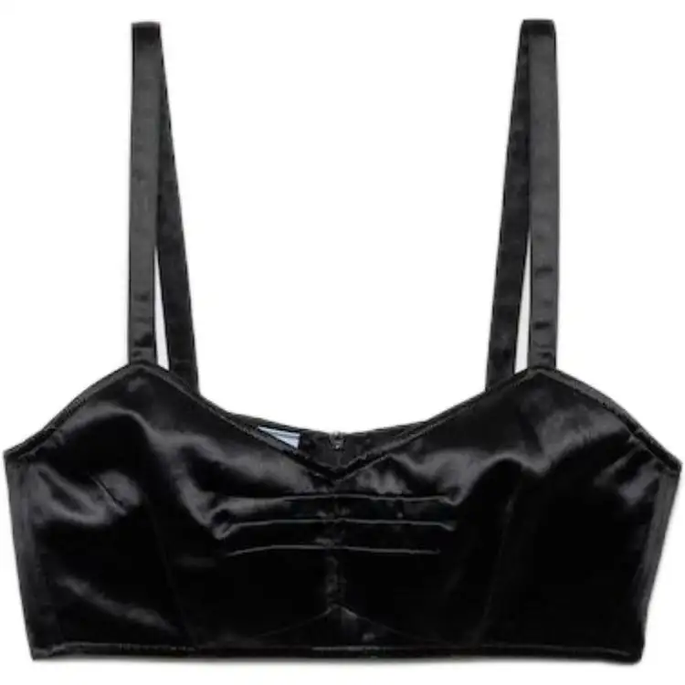 Prada satin bra top