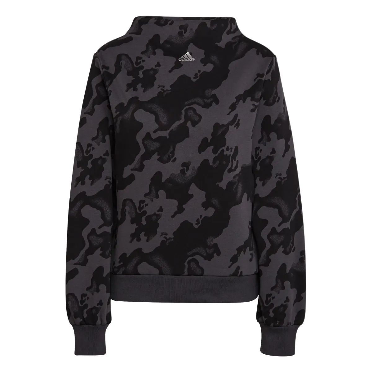 Adidas MOCK CREW AOP Sweatshirt Women's Carbon Black