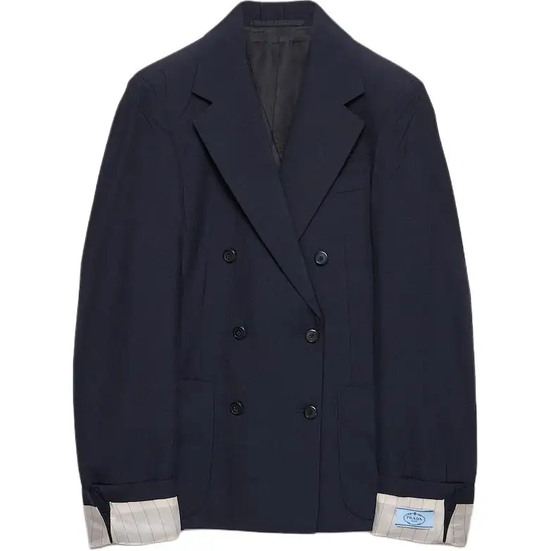 Prada double-breasted kid mohair blazer
