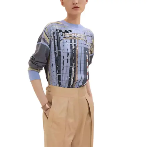 HERMES FW24 Knitwear Women's Blue