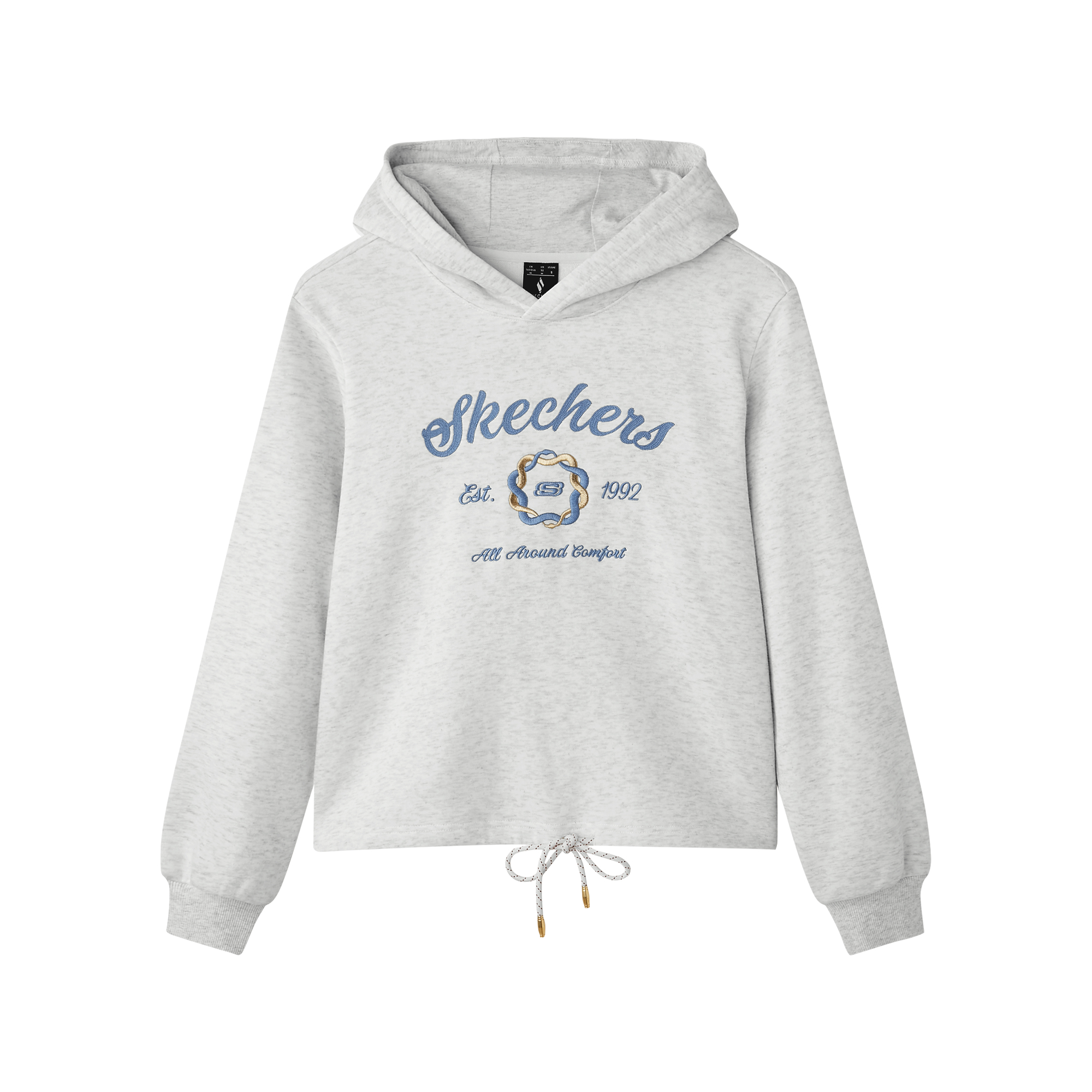 Женское худи Skechers New Year (светло-серое)