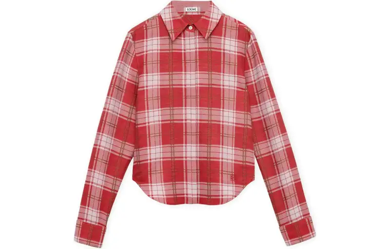 LOEWE Shirts Women's Red Lapel Moderate Other
