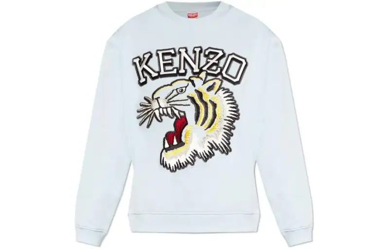 KENZO Logo Embroidered Crewneck Sweatshirt