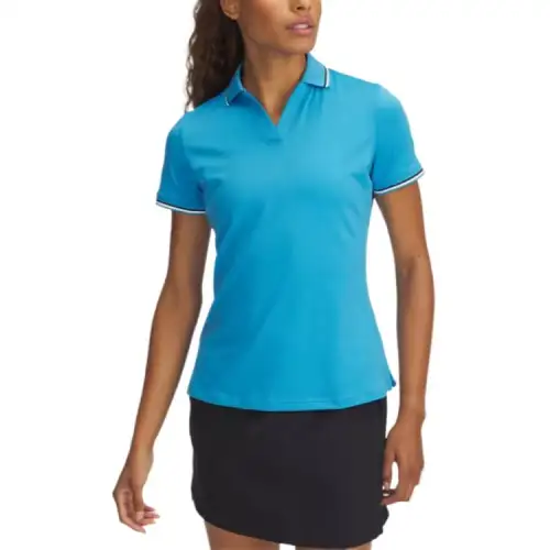 Under Armour Drive Rib Polo Shirt Women's Blue 452