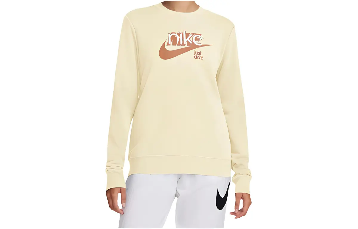 Nike Swoosh "Coconut Milk/Amber Brown/White" sweatshirt