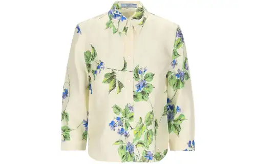 PRADA Floral Printed Button Up Shirt