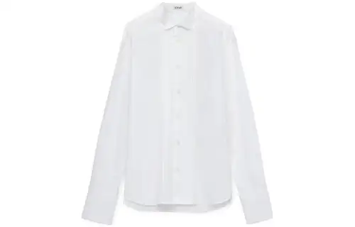 LOEWE Shirts Women's White Pointed Collar Moderate Other