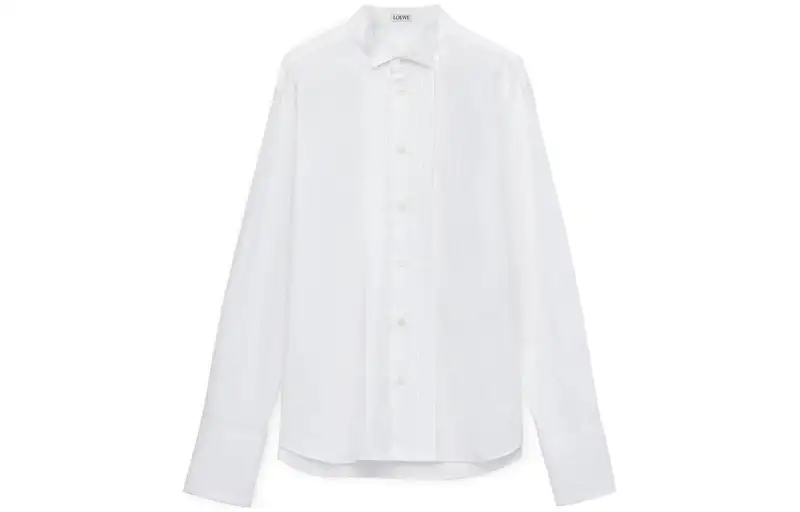 LOEWE Shirts Women's White Pointed Collar Moderate Other