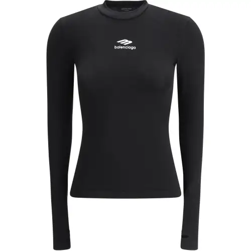 Balenciaga Ski 3B Sports Icon Long-Sleeved Top
