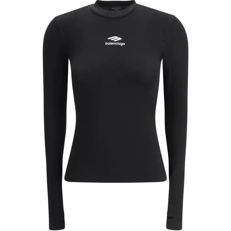 Balenciaga Ski 3B Sports Icon Long-Sleeved Top