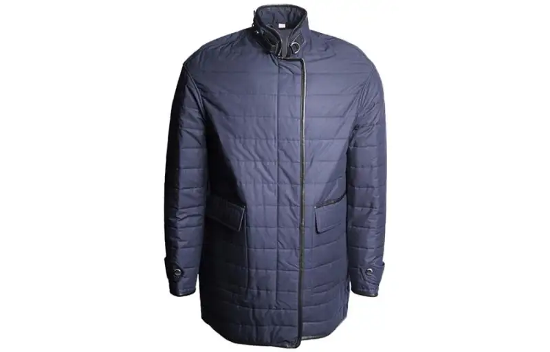 Burberry Down Jackets Women's Marine Blue Stand Collar Moderate Other
